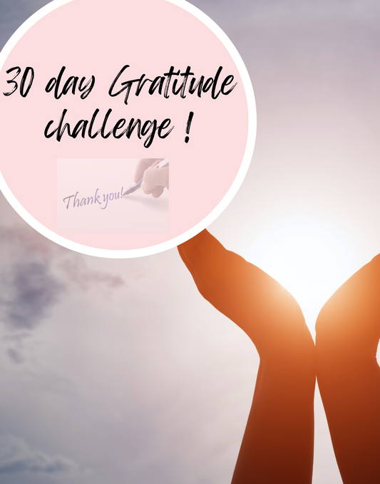 30  Day Gratitude Challenge Planner PDF - Instant Download